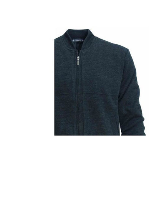 Zen-Zen Men's Knitted Cardigan Gray