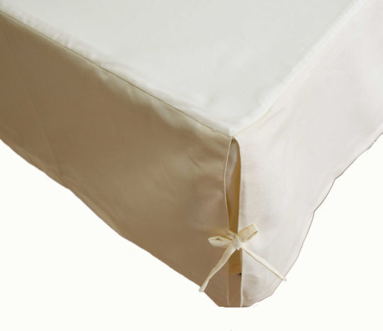 Decocraft Husă pentru Baza Patului Cremă 160x200cm 1buc 25-003-00203