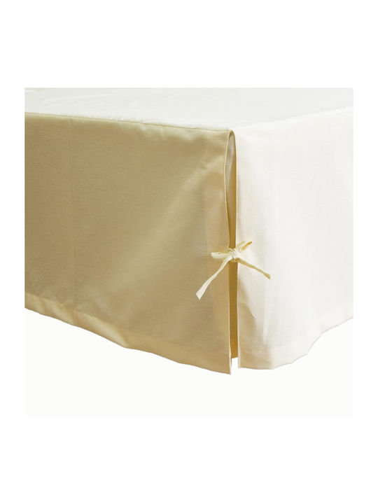 Decocraft Bed Base Cover Cream 130x200cm 1pcs 25-003-00103