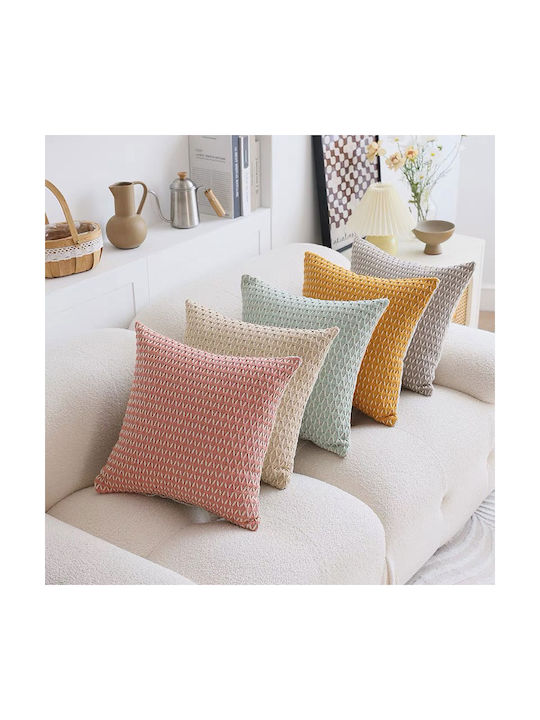 Whitegg Decorative Pillow Case D0200 From 100% Cotton 5 Green 45x45cm