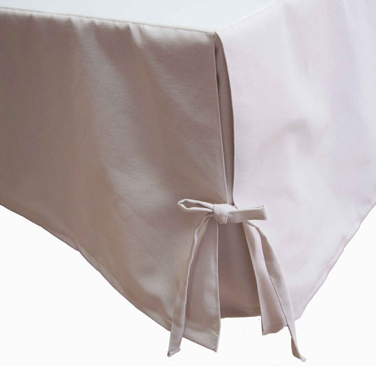 Decocraft Elastische Abdeckung für Bett-Volant Ecru 160x200cm 1Stück 25-003-00403
