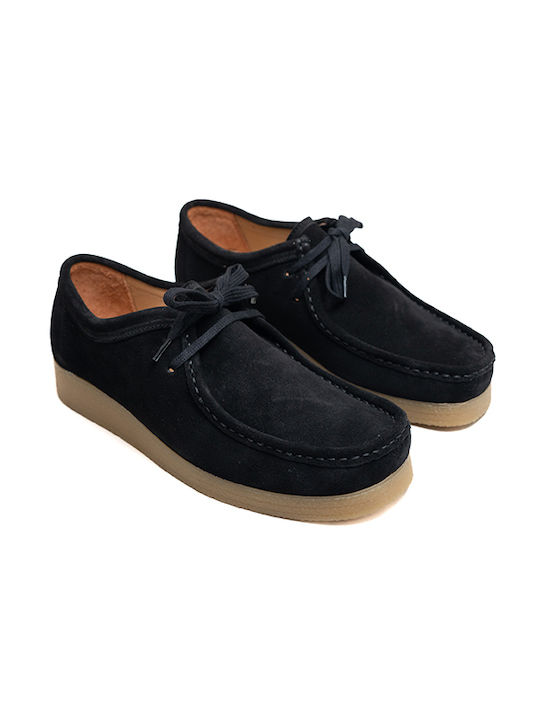 Men's Suede Moccasins Black