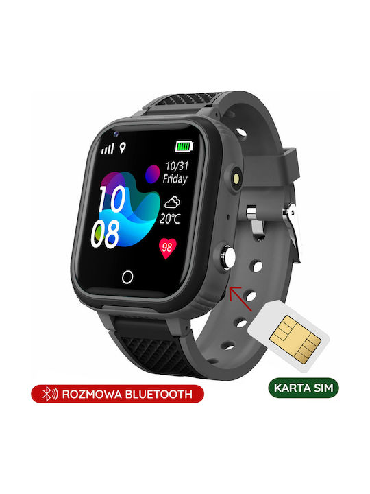 Pacific Детски Смартчасовник 4G с GPS и Камера Черен