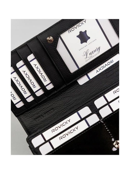 Groß Frauen Brieftasche Klassiker Schwarz