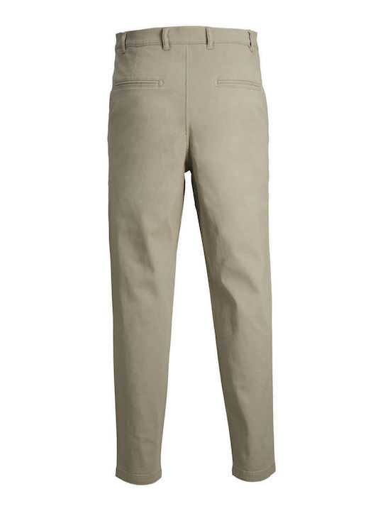 Men's Trousers Chinos Elastic Loose Fit Beige