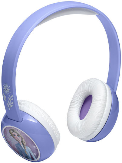 eKids Frozen 2 Wireless / Wired Kids' On Ear Headphones with Radio with 37 Hours Playing Time Purple / White