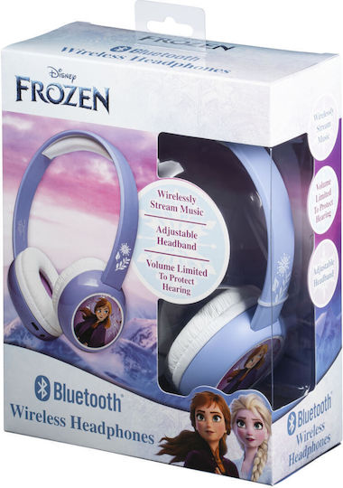 eKids Frozen 2 Wireless / Wired Kids' On Ear Headphones with Radio with 37 Hours Playing Time Purple / White