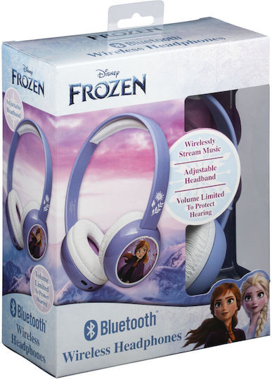 eKids Frozen 2 Wireless / Wired Kids' On Ear Headphones with Radio with 37 Hours Playing Time Purple / White