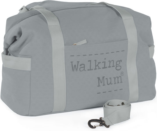 Walking Mum Shoulder/Hand Diaper Bag Xl Weekend Gray 55x25x30cm.