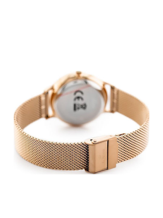 G.Rossi Herrenuhr 40mm Batterie mit Rose Gold Metallarmband