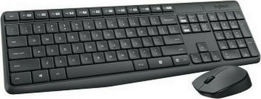 Logitech Wireless Combo MK235 Σετ Πληκτρολόγιο & Ποντίκι International English