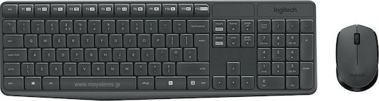 Logitech Wireless Combo MK235 Σετ Πληκτρολόγιο & Ποντίκι International English