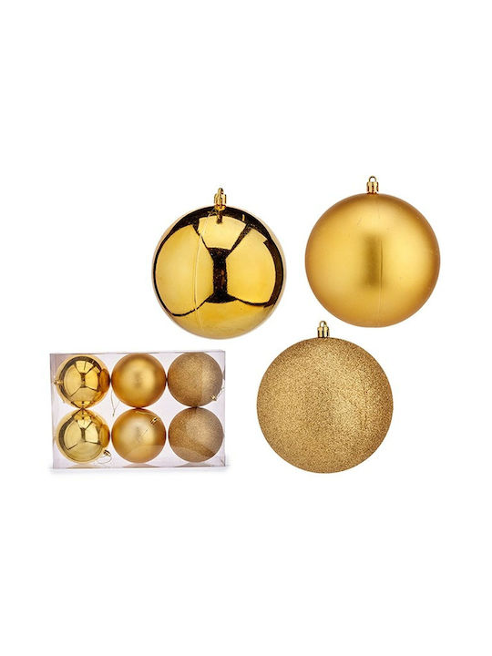 Krist+ Weihnachtshänger Satz Plastik Gold 6cm