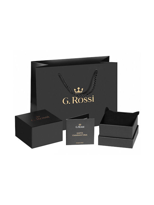 G.Rossi Часовник Батерия с Сив Кожено Каишка