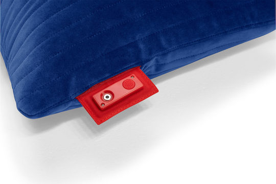 Fatboy Sofa-Kissen aus Samt Flash Blau 45x45cm
