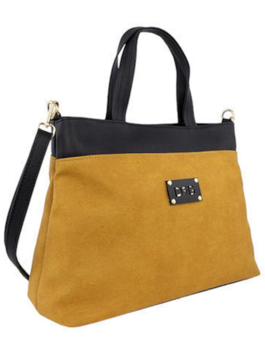 De Raggi Damen Tasche Hand Gelb