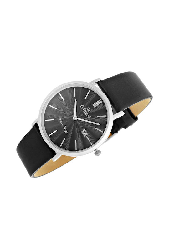 G.Rossi Herrenuhr Batterie mit Metallarmband