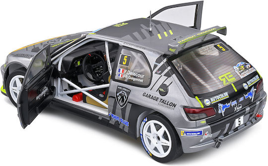 Solido Peugeot Racing Modeling Figure Car Gray in Scale 1:18