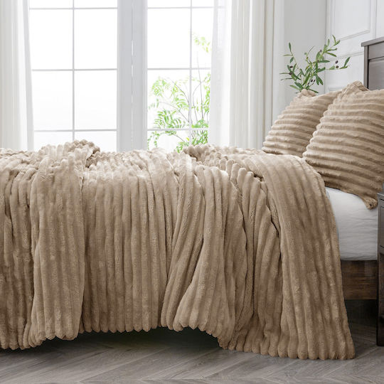 Isadore Lorraine Set Queen 220x240cm Vison 3pcs Isadore Lorraine Set Queen 220x240cm Vison 3pcs