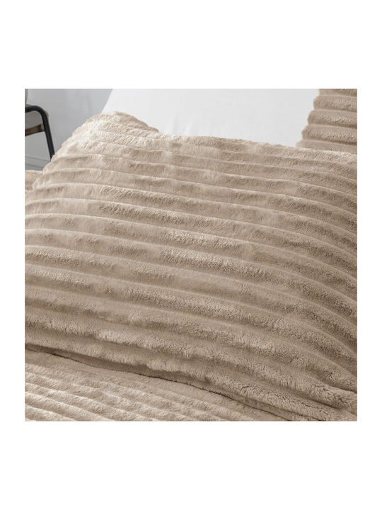 Isadore Lorraine Duvet Set Queen 220x240cm Vison 3pcs