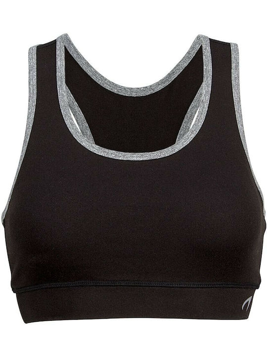 Sutien Sport Femei Atletic Negru/Gri Cu Captuseala