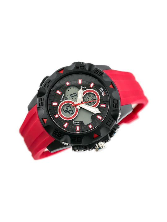 Oceanic Digital Uhr Chronograph Batterie in Rosa / Rosa Farbe