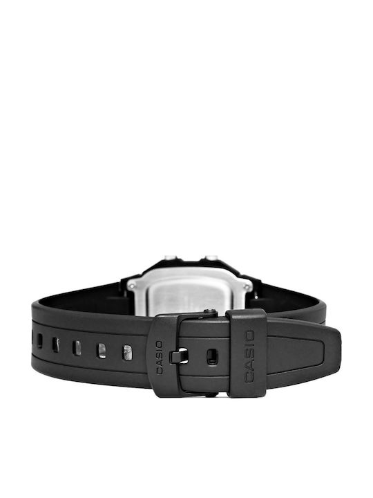 Casio Collection Ρολόι Μπαταρίας με Καουτσούκ Λουράκι