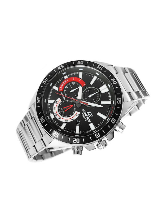Casio Ceas Cronograf Baterie în Argintiu culoare