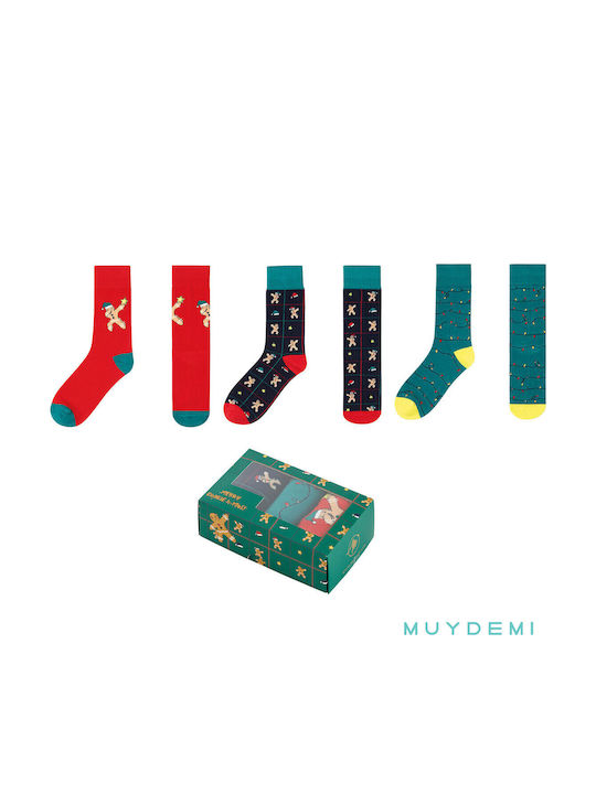 Muydemi Коледни Чорапи Multi color 3Пакет Muydemi Коледни Чорапи Multi color 3Пакет