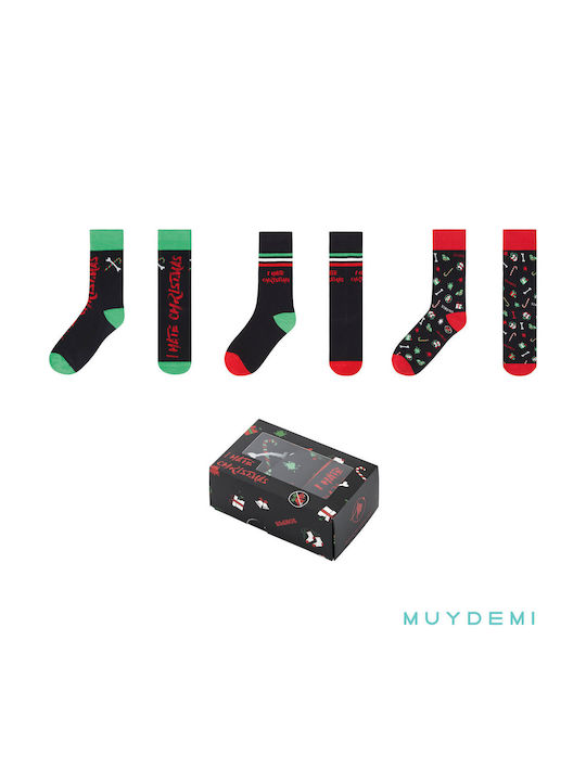 Muydemi Коледни Чорапи Multi color 3Пакет Muydemi Коледни Чорапи Multi color 3Пакет