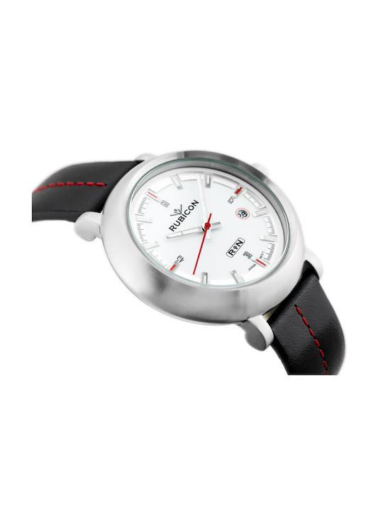 AGBarr Damen Uhr mit Schwarz Lederarmband