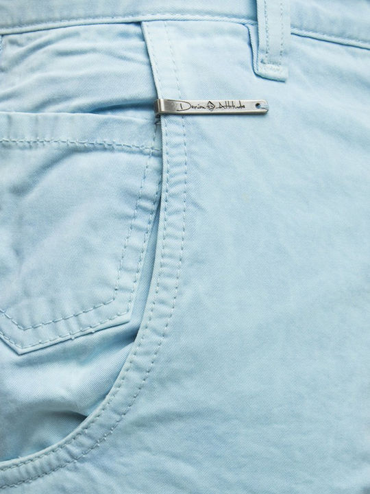 Herrenshorts Jeans Hellblau