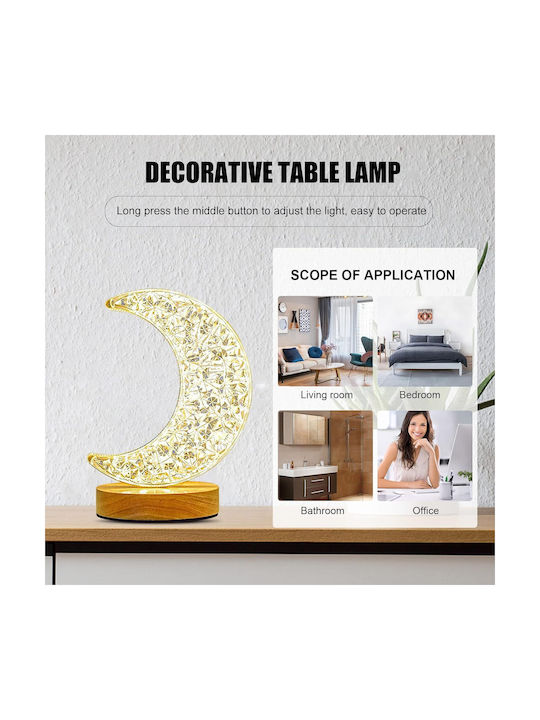 Moon Διακοσμητικό Φωτιστικό LED Θερμό Λευκό Moon Light