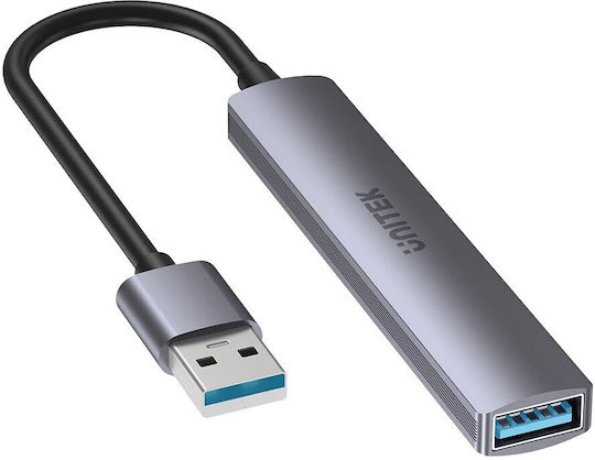 Unitek Hub 3 Θυρών USB 2.0 με σύνδεση USB-A Γκρι