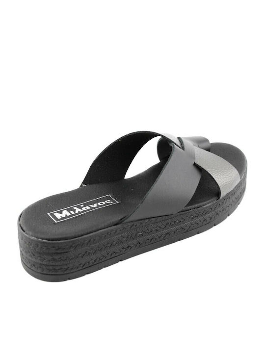 Sandale Casual Damă Flatforme Negru