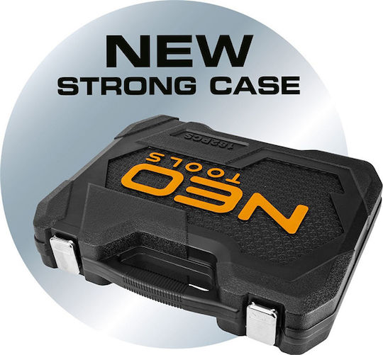Neo Tools Set Ratchet 1\2" & 1\4" 73pcs