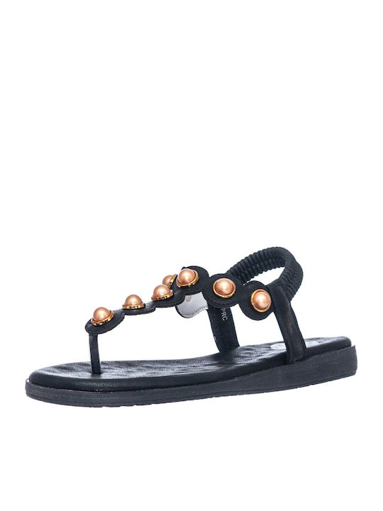 Seven Women's Flat Sandals in Black Color