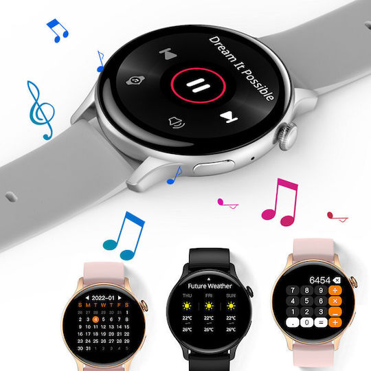 Rubicon Rncf10 Smartwatch με Παλμογράφο (Πολύχρωμο)