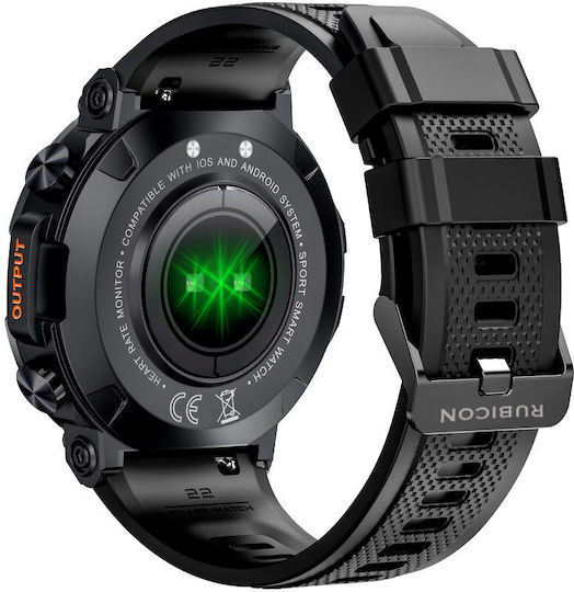 Rubicon Rnce95 47mm Smartwatch mit Pulsmesser (Mehrfarbig)