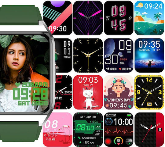 Rubicon Rnce89 Stainless Steel 37mm Smartwatch with Heart Rate Monitor (Multicolour)