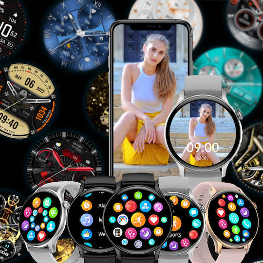 Rubicon Rncf10 Smartwatch με Παλμογράφο (Πολύχρωμο)