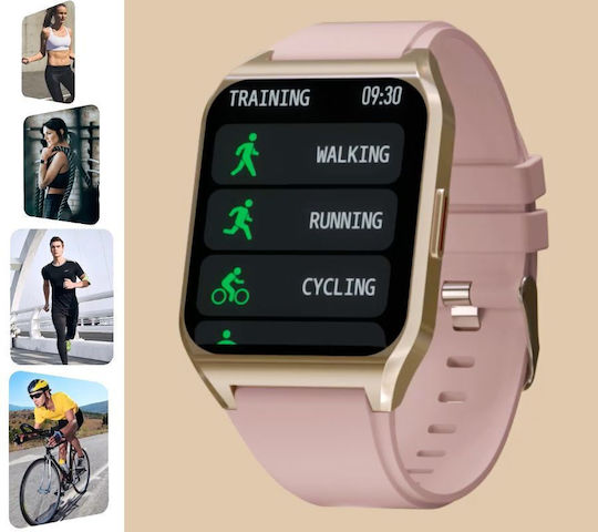 Rubicon Rnce89 Stainless Steel 37mm Smartwatch with Heart Rate Monitor (Multicolour)