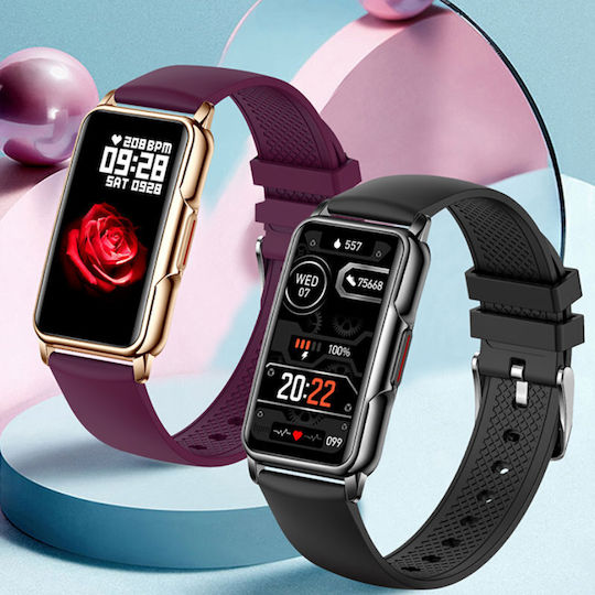 Rubicon Rncf04 Aluminium Smartwatch με Παλμογράφο (Πολύχρωμο)
