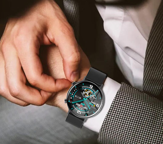 Rubicon Rnce98 44mm Smartwatch με Παλμογράφο (Πολύχρωμο)