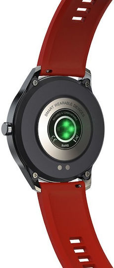 G.Rossi SG012D 45mm Smartwatch mit Pulsmesser (Rot)