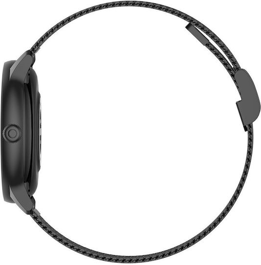 G.Rossi 40mm Smartwatch με Παλμογράφο (Μαύρο)