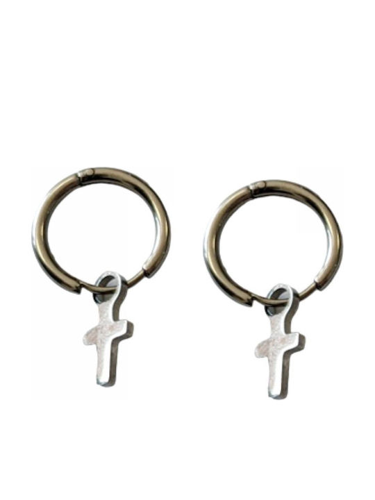 Tatu Moyo Earrings Hoops made of Steel Tatu Moyo Earrings Hoops made of Steel