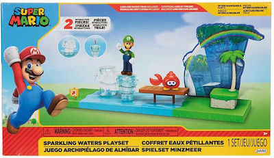 Jakks Pacific Jucărie Miniatură Super Mario - Bros Sparkling Waters pentru 3+ Ani