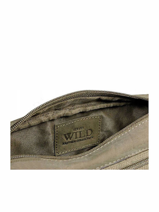 Piele Bum Bag pentru Talie Kaki