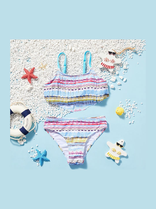 iEFiEL Costum de baie pentru copii Bikini Light Blue
